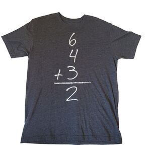 Baseballism T-Shirt Mens Large Gray 6-4-3-2 Double Play Graphic Tee Cotton USA